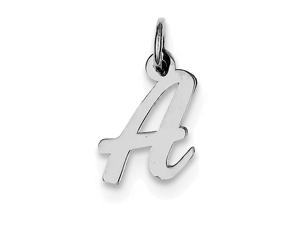 FJC Finejewelers Sterling Silver Small Script Initial A Charm