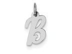 FJC Finejewelers Sterling Silver Small Script Initial B Charm