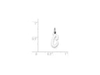 FJC Finejewelers Sterling Silver Small Script Initial C Charm