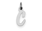 FJC Finejewelers Sterling Silver Small Script Initial C Charm