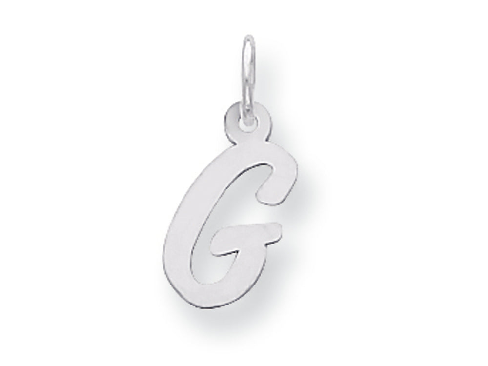 FJC Finejewelers Sterling Silver Small Script Initial G Charm