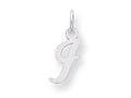 FJC Finejewelers Sterling Silver Small Script Initial I Charm