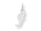 FJC Finejewelers Sterling Silver Small Script Initial I Charm