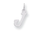 FJC Finejewelers Sterling Silver Small Script Initial J Charm
