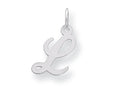 FJC Finejewelers Sterling Silver Small Script Initial L Charm