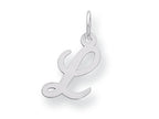 FJC Finejewelers Sterling Silver Small Script Initial L Charm