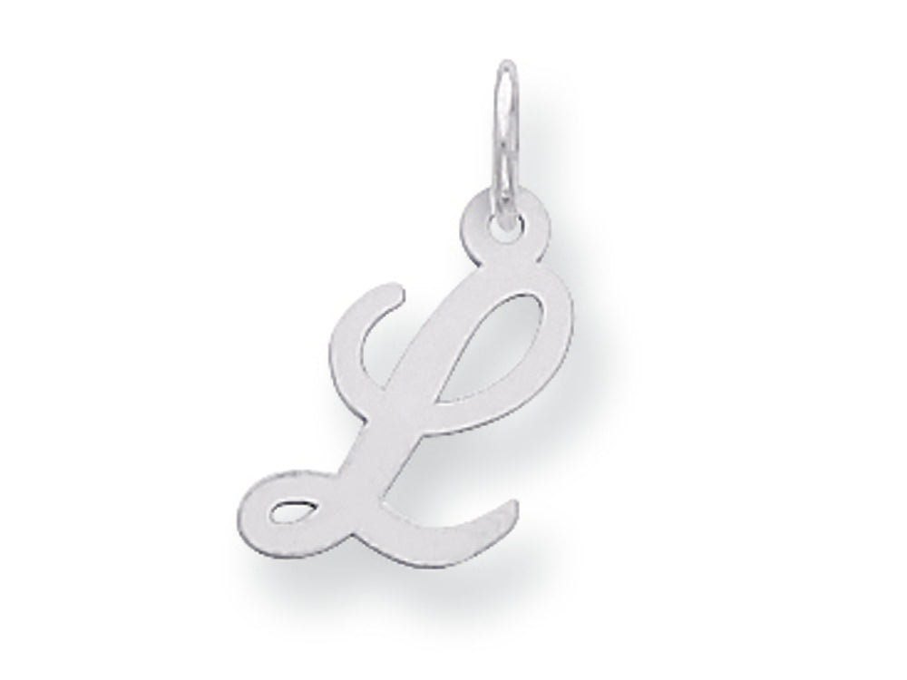 FJC Finejewelers Sterling Silver Small Script Initial L Charm