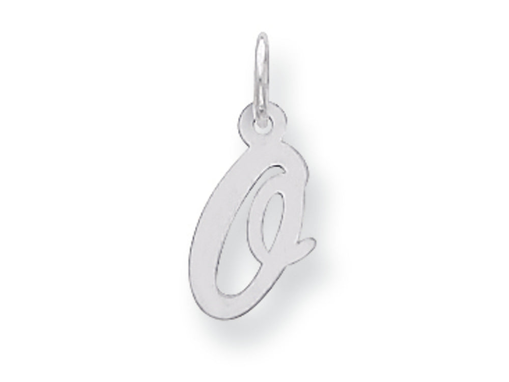 FJC Finejewelers Sterling Silver Small Script Initial O Charm