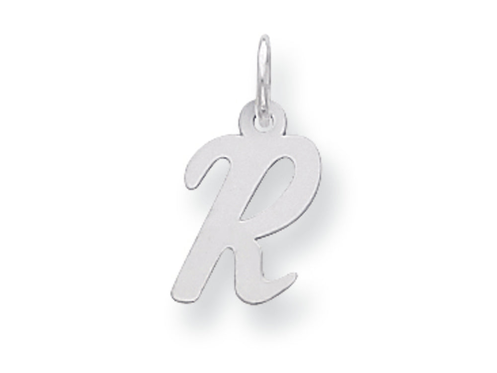 FJC Finejewelers Sterling Silver Small Script Initial R Charm