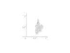 FJC Finejewelers Sterling Silver Small Script Initial V Charm