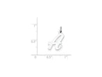 FJC Finejewelers Sterling Silver Medium Script Initial A Charm