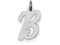FJC Finejewelers Sterling Silver Medium Script Initial B Charm