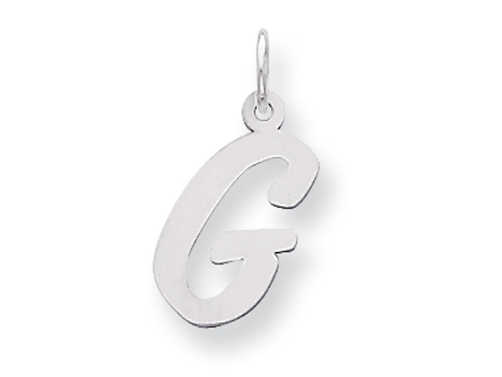 FJC Finejewelers Sterling Silver Medium Script Initial G Charm