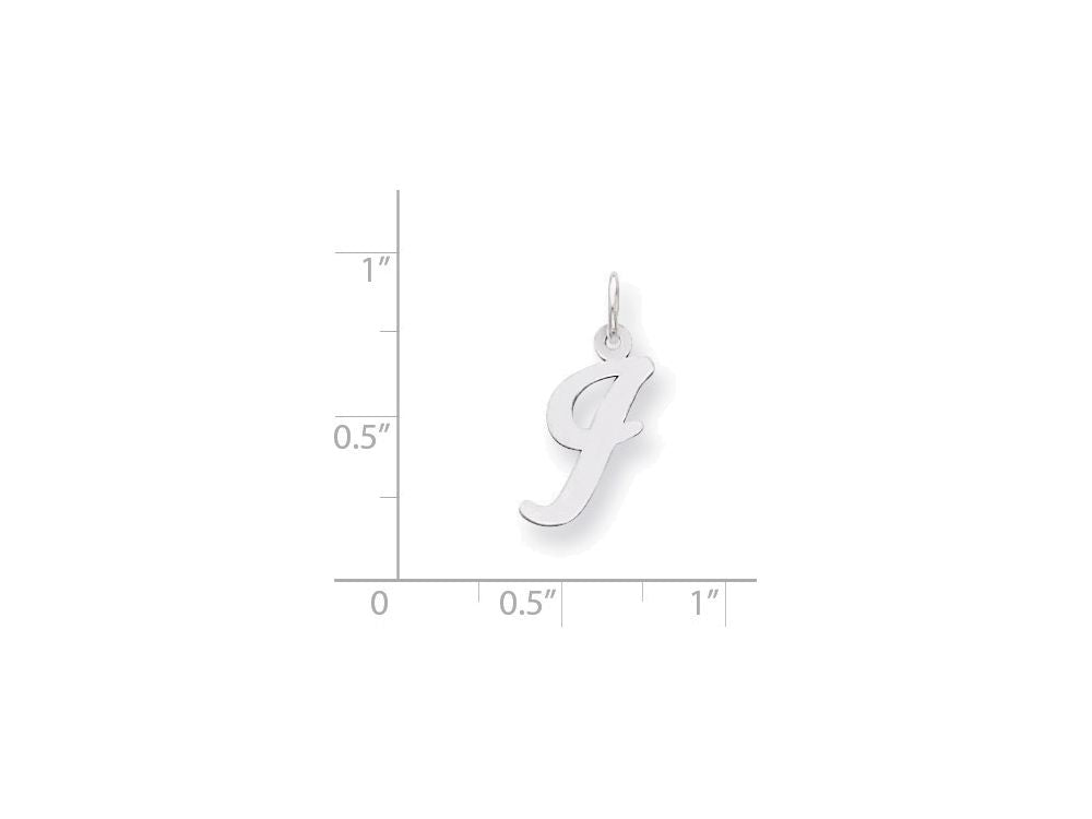 FJC Finejewelers Sterling Silver Medium Script Initial I Charm