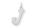 FJC Finejewelers Sterling Silver Medium Script Initial J Charm
