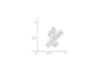 FJC Finejewelers Sterling Silver Medium Script Initial K Charm