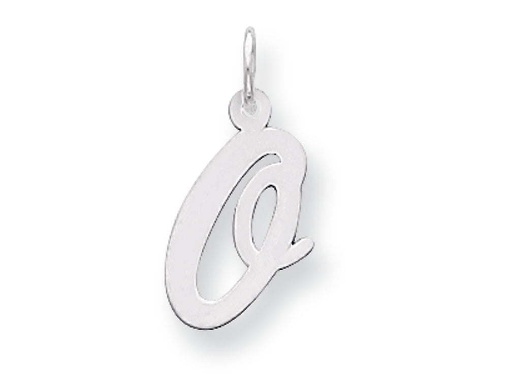 FJC Finejewelers Sterling Silver Medium Script Initial O Charm