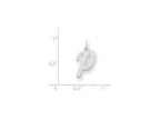 FJC Finejewelers Sterling Silver Medium Script Initial P Charm