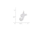 FJC Finejewelers Sterling Silver Medium Script Initial T Charm