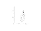 FJC Finejewelers Sterling Silver Large Script Initial C Charm