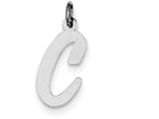 FJC Finejewelers Sterling Silver Large Script Initial C Charm