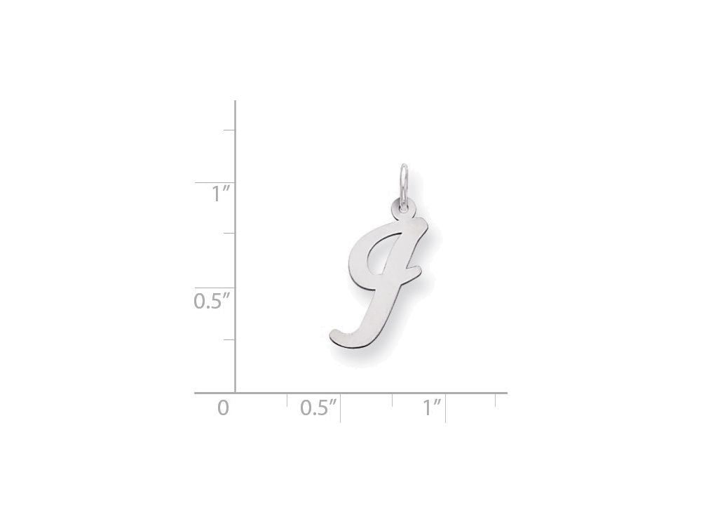 FJC Finejewelers Sterling Silver Large Script Initial I Charm