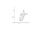 FJC Finejewelers Sterling Silver Large Script Initial T Charm