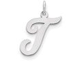 FJC Finejewelers Sterling Silver Large Script Initial T Charm