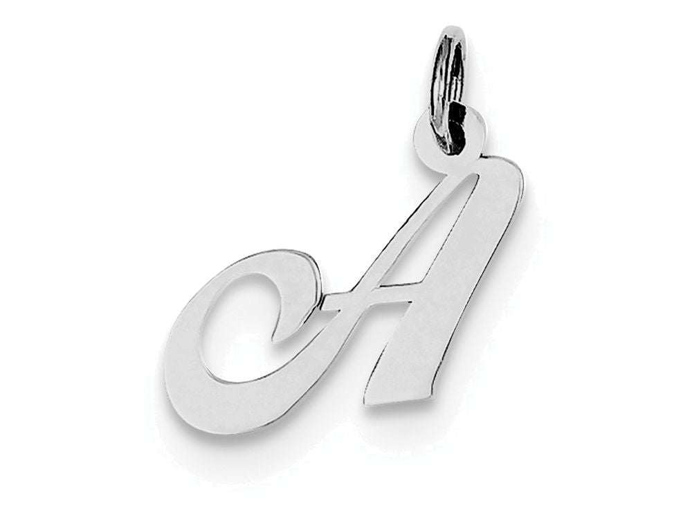 FJC Finejewelers Sterling Silver Small Fancy Script Initial A Charm
