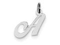 FJC Finejewelers Sterling Silver Small Fancy Script Initial A Charm