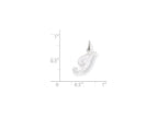 FJC Finejewelers Sterling Silver Small Fancy Script Initial I Charm