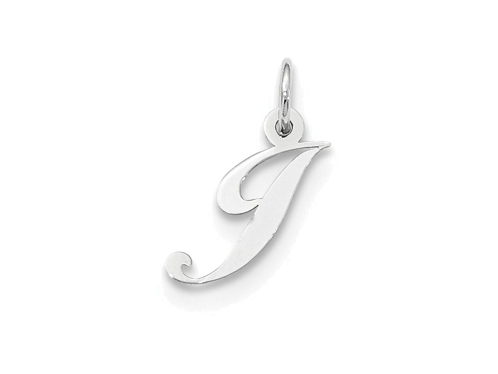 FJC Finejewelers Sterling Silver Small Fancy Script Initial I Charm