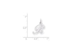 FJC Finejewelers Sterling Silver Small Fancy Script Initial R Charm