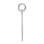 FJC Finejewelers Sterling Silver Medium Artisian Block Initial D Charm