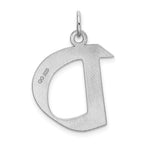 FJC Finejewelers Sterling Silver Medium Artisian Block Initial D Charm