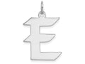 FJC Finejewelers Sterling Silver Medium Artisian Block Initial E Charm