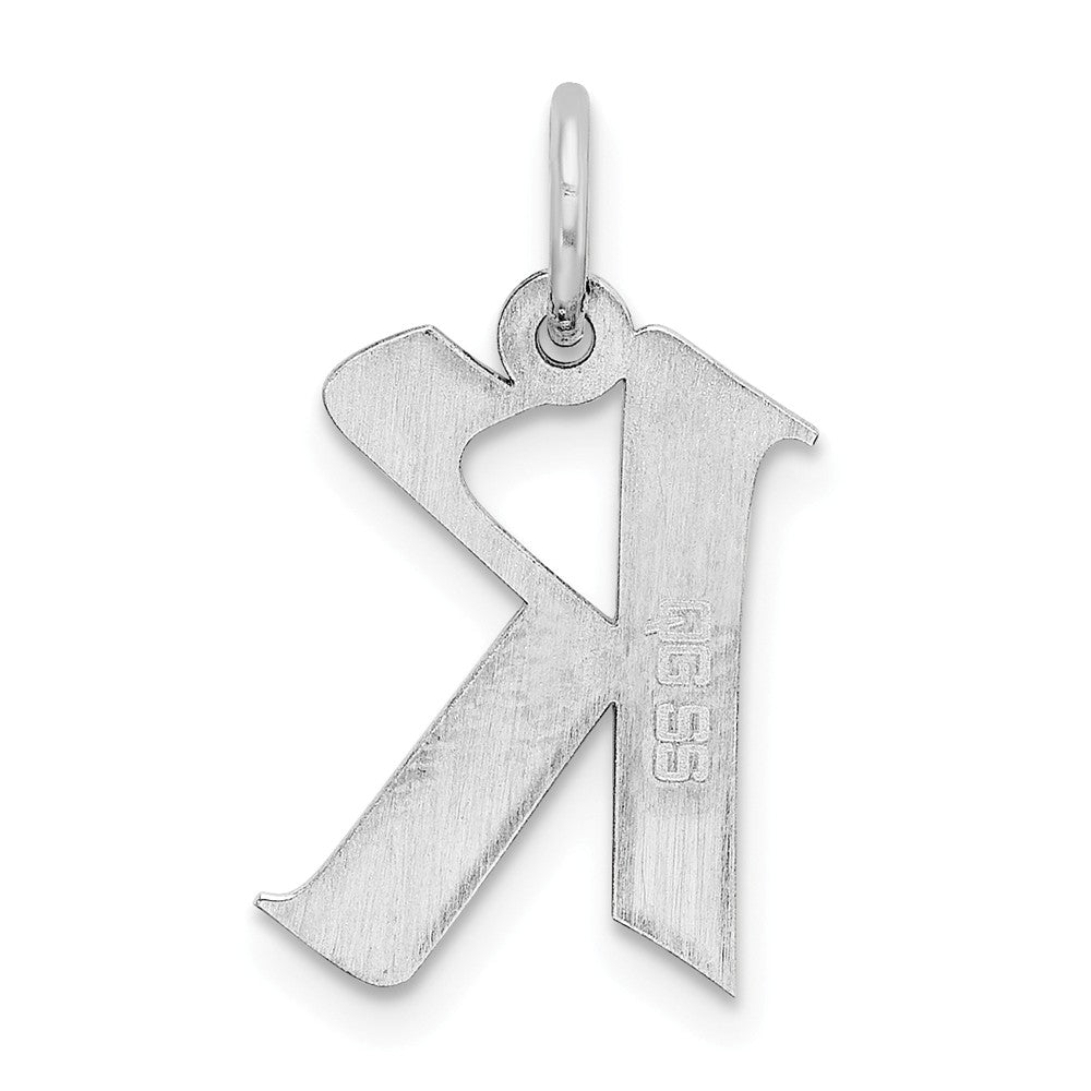 FJC Finejewelers Sterling Silver Medium Artisian Block Initial K Charm