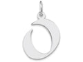 FJC Finejewelers Sterling Silver Medium Artisian Block Initial O Charm