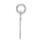 FJC Finejewelers Sterling Silver Medium Artisian Block Initial S Charm