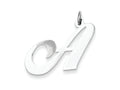 FJC Finejewelers Sterling Silver Large Fancy Script Initial A Charm