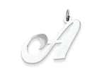 FJC Finejewelers Sterling Silver Large Fancy Script Initial A Charm