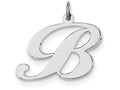 FJC Finejewelers Sterling Silver Large Fancy Script Initial B Charm