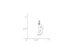 FJC Finejewelers Sterling Silver Small Initial B Charm