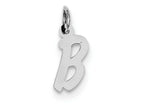 FJC Finejewelers Sterling Silver Small Initial B Charm