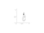 FJC Finejewelers Sterling Silver Small Initial C Charm