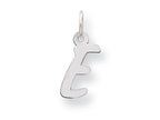 FJC Finejewelers Sterling Silver Small Initial E Charm