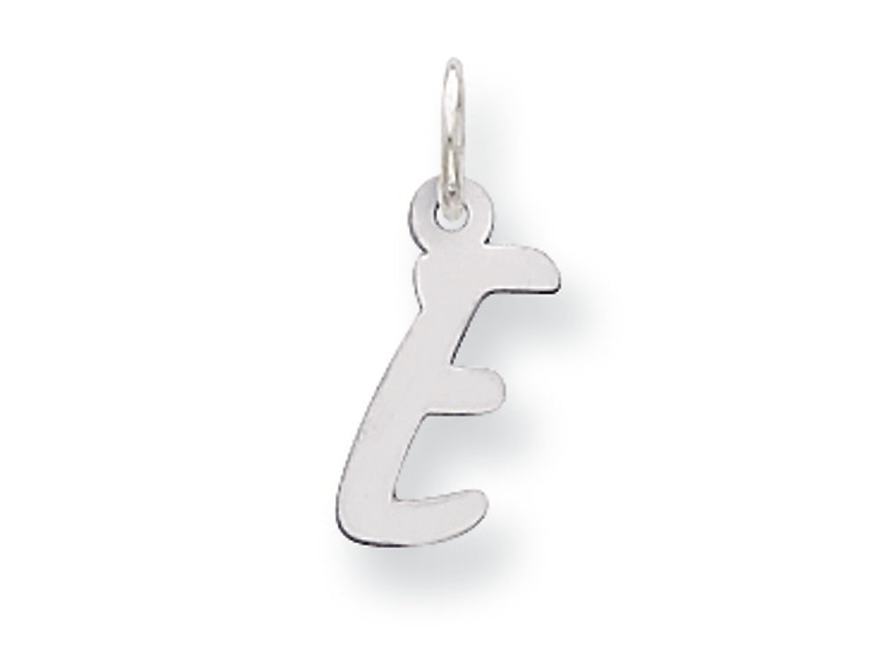FJC Finejewelers Sterling Silver Small Initial E Charm