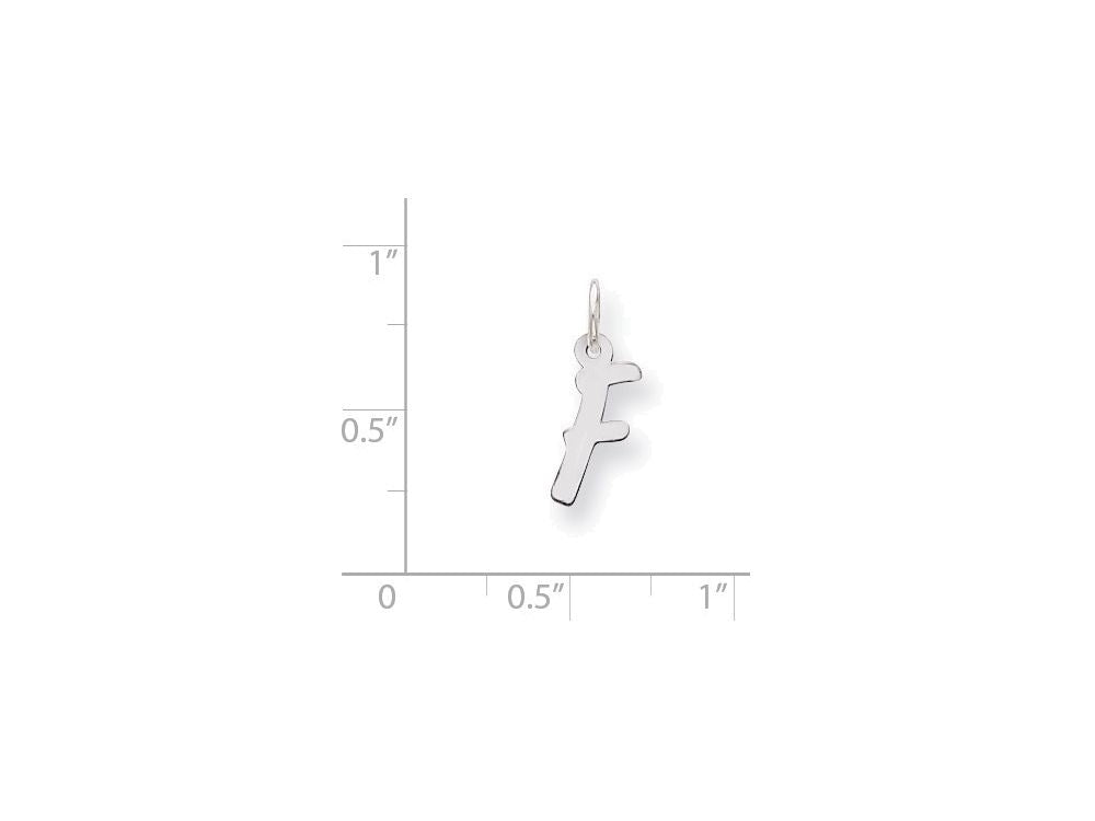 FJC Finejewelers Sterling Silver Small Initial F Charm