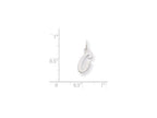 FJC Finejewelers Sterling Silver Small Initial G Charm