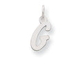 FJC Finejewelers Sterling Silver Small Initial G Charm